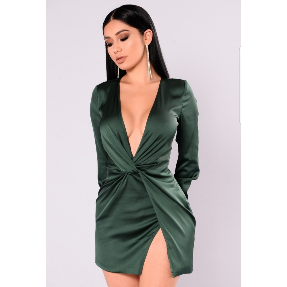 Sugar Free Dress - Hunter Green